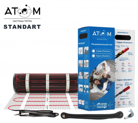 Нагревательный мат Атом STANDART 2,5 кв.м Нагревательный мат Атом STANDART 2,5 кв.м