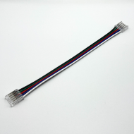 Коннектор выводной для лент RGB+W 5050 10мм 12/24В, провод 15см